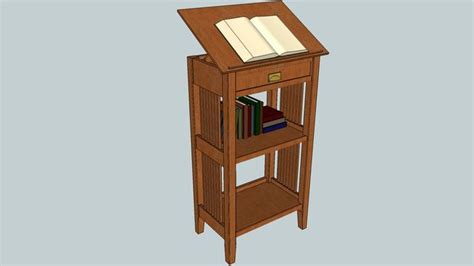 Antique bookshelves can be built into a wall or they can stand alone. Library Book Stand Plans - WoodWorking Projects & Plans