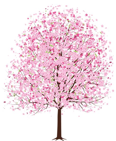 Pink Spring Deco Tree Png Clipart Ilustração Rosa Arvore Desenho