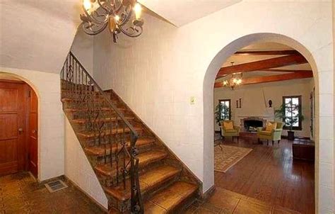 Entry Foyer With Original Wrought Iron Fixtures 1930