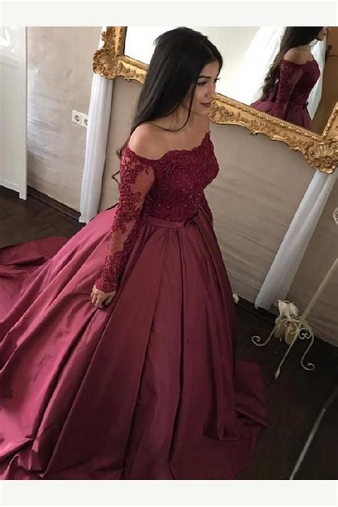 Discount Appealing Maroon Dresses Dresses Ball Gown Dresses With