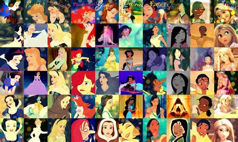 Disney Princess Movie Collage Disney Princess Fan Art