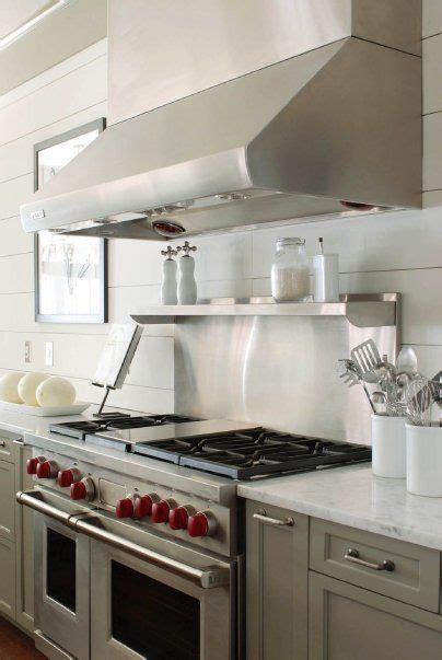 If you are needed stainless steel kitchen storage cabinets, twothousand machinery is your choice. kitchens - Benjamin Moore - Gettysburg Gray - white plank backsplash kitchen hood stainless ...
