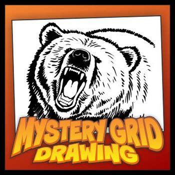 Mystery Grid Drawing Grizzly By Outside The Lines Lesson Designs