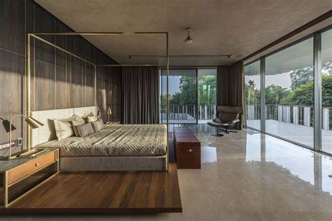 Cross Shaped Modern Home In Peaceful Landscaped Gardens Ahmedabad