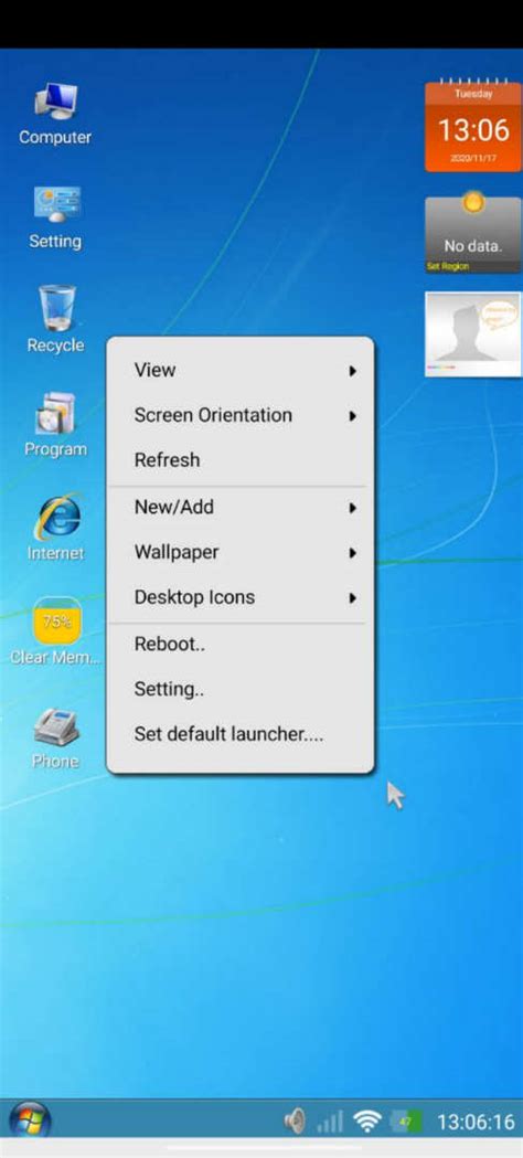 Download Real Windows 7 Launcher For Android Real Features