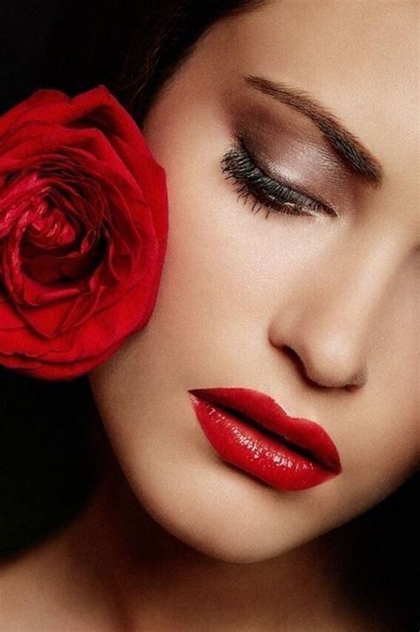 Menelwena Perfect Red Lips Fantasy Makeup Beauty Shoot