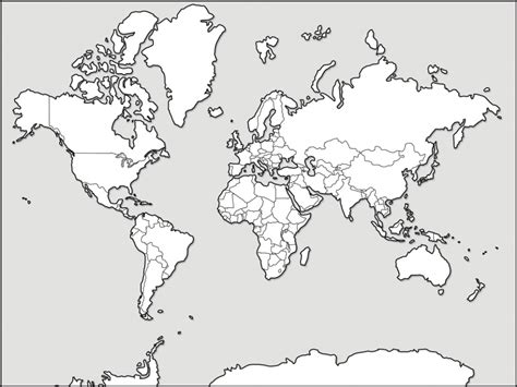 World map outline printable pdf