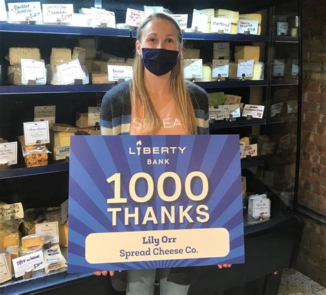 Liberty Bank Gives ‘1000 Thanks To Middletowns Spread Cheese Co