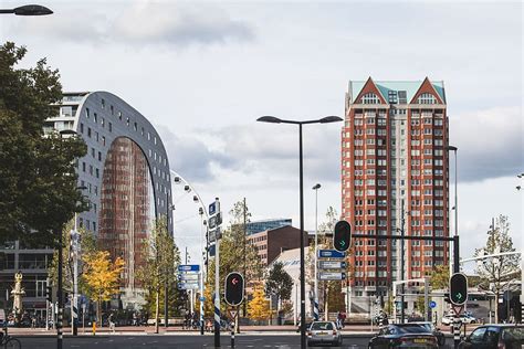 Hd Wallpaper Netherlands Rotterdam Contrast Orange Architecture