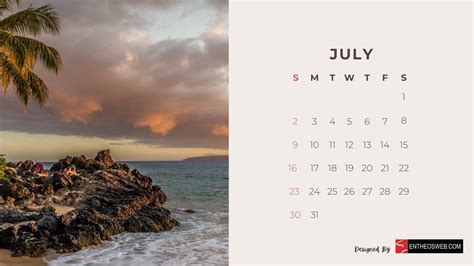 July 2023 Calendar Desktop Wallpaper Entheosweb