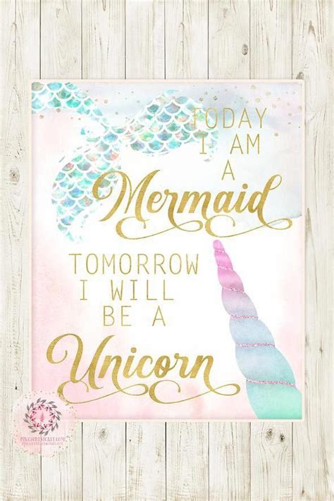 They pivoted our original decor plan to an intimate and fully outdoor wedding, and our family is still raving about the ambience that they created. Today I Am A Mermaid Tomorrow I Will Be A Unicorn Wall Art ...