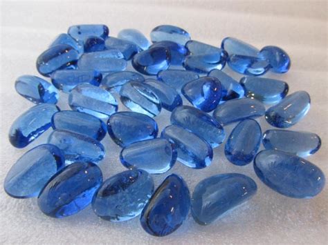 Everton Blue Glass Pebbles Midland Stone