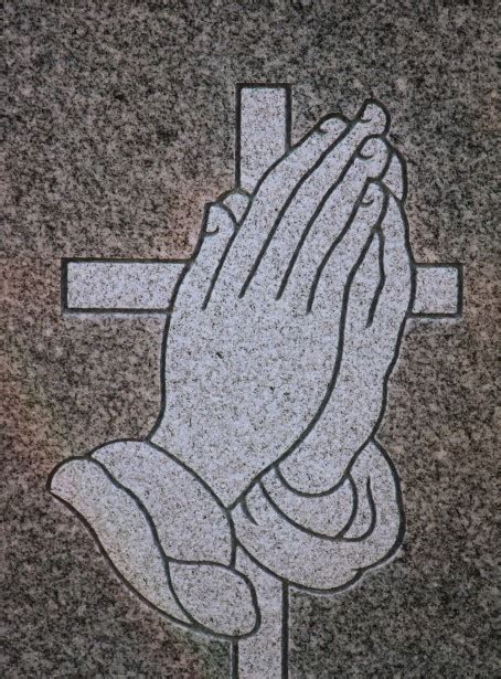 Carving Headstone Praying Hands Free Stock Photo Public Domain Pictures