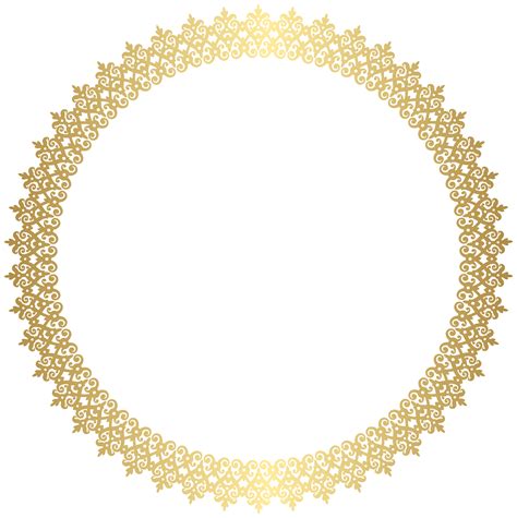 Transparent Decorative Circle Border - Depp My Fav