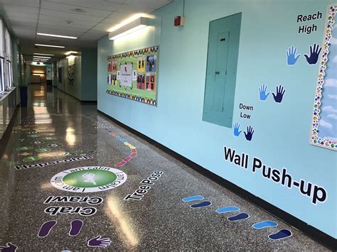 Wall Push Up Super Stickers Set 34 Pieces Sensory Pathways School