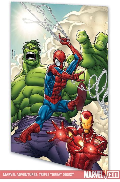 Marvel Adventures Spider Man Hulk And Iron Man Triple Threat Digest