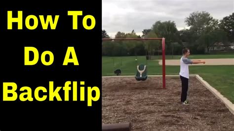 How To Do A Backflip In 3 Easy Steps Youtube