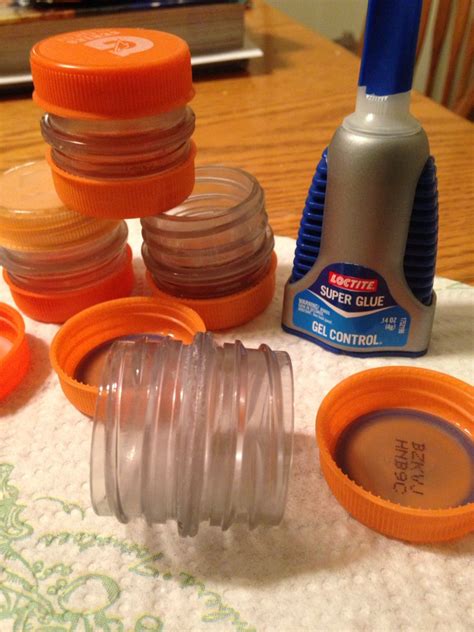 Make Storage Containers Out Of Gatorade Bottle Tops Plastic Bottle
