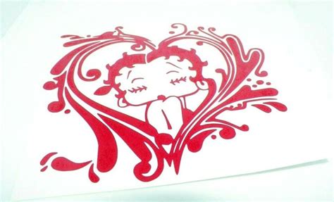 Betty Boop Heart Cuty Sticker Vinyl Decal For Car And Others Finish