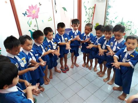 Prasekolah Sk Buit Hill Penampang Aktiviti Mencuci Tangan Dengan