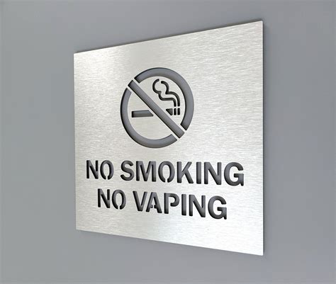 No Smoking No Vaping Sign For Business No Smoking Signage Safety Signs