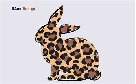Leopard Bunny Easter SVG PNG Graphic by BAco · Creative Fabrica