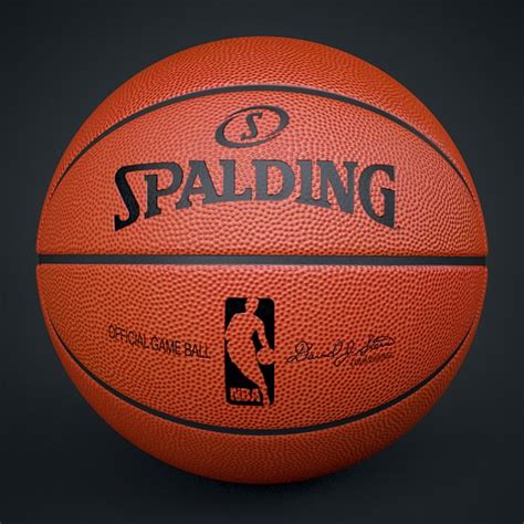 Spalding Nba Official Basketball Game Ball 3d Model Max Obj 3ds