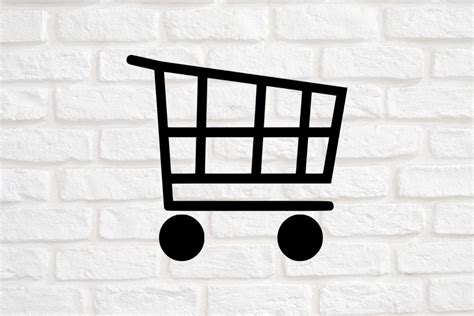 Shopping Cart Silhouette Vector Graphic By Magaart · Creative Fabrica