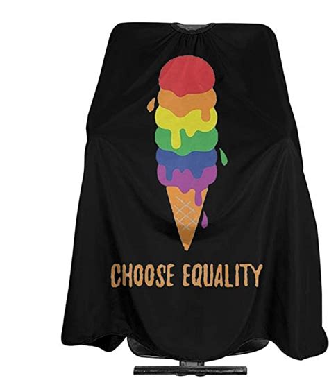 Equality Rainbow Gay Lesbian Ice Cream Pride Flag Haircut Apron