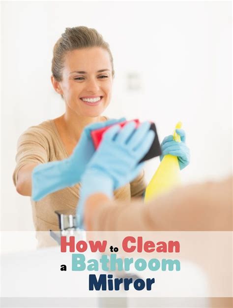 A Woman Is Cleaning The Bathroom With Gloves