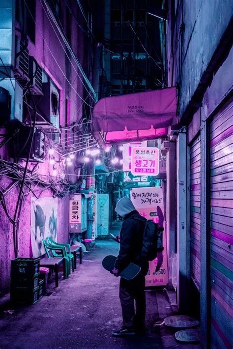 Customize your desktop, mobile phone and tablet with our wide variety of cool and interesting aesthetic wallpapers in just a few clicks! SKATE - VaporwaveArt | Cyberpunk city, City aesthetic ...