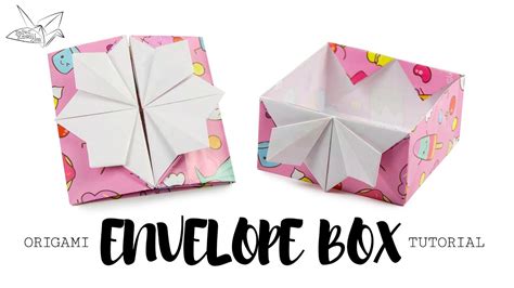 Origami Pop Up Box Envelope Tutorial Diy Paper Kawaii Youtube