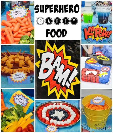Superhero Party Food Ideas Superhero Birthday Party Food Spiderman