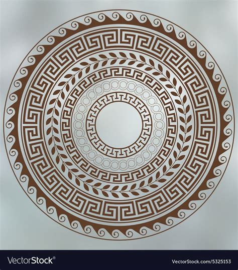 meander and wave ancient greek borders set of circular ornaments download a free preview or