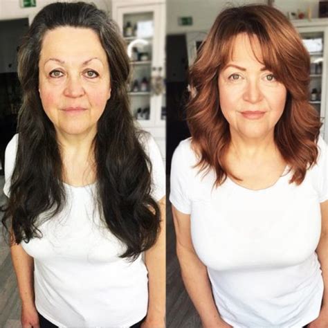 35 Youthful Ideas Of Wearing Bang Hairstyles For Older Women