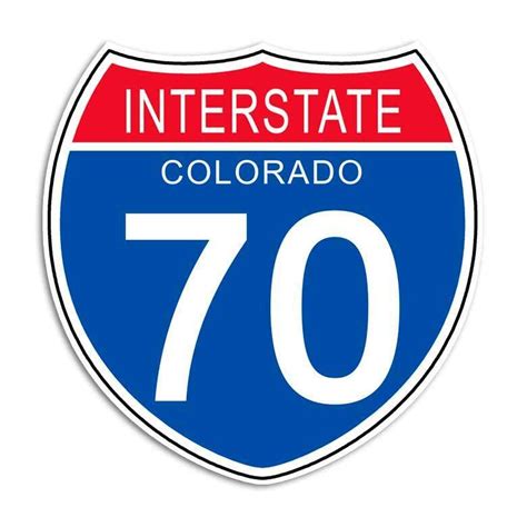 Interstate 70 Sticker Colorado Highway Sign Decal Garage Ebay