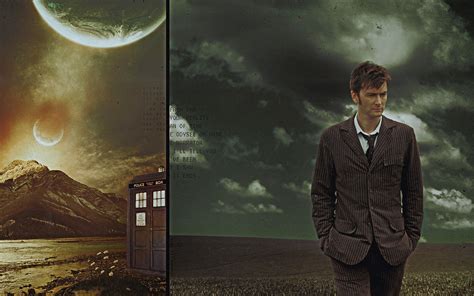 I made a david tennant wallpaper. Text TARDIS David Tennant artwork Doctor Who Tenth Doctor ...