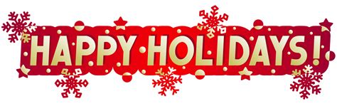 Happy Holidays Banner Clip Art Library