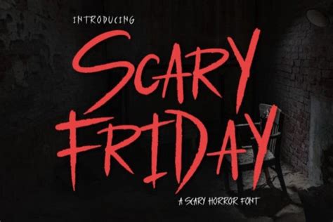 Scary Friday Display Archives Dafont101