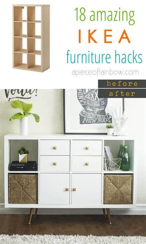 Easy Custom Furniture With 18 Amazing Ikea Hacks A Piece Of Rainbow