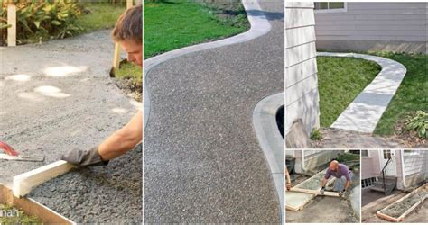 15 Diy Concrete Walkway Ideas Sidewalk Installation