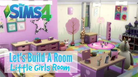 The Sims 4 Lets Build A Room Little Girls Room Youtube