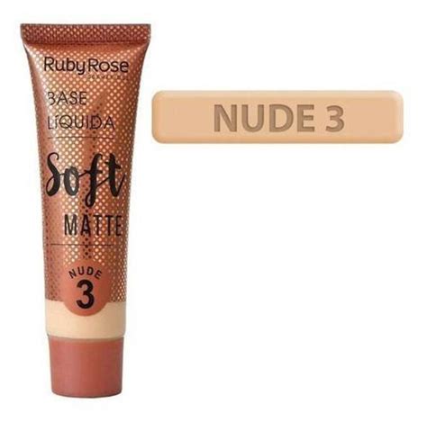 Kit Base Liquida Soft Matte Ruby Rose Nude Base Facial Magazine