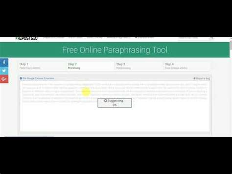 The best part of this website is that it's free, simple, and fast. How to use Paraphrasing Tool - YouTube