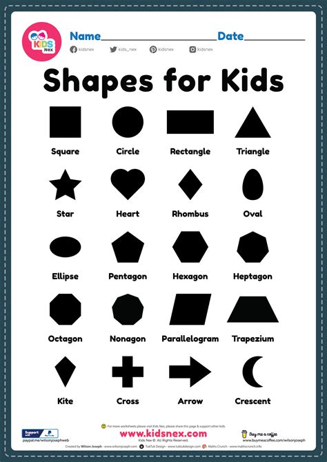 Shapes For Kids Free Printable Pdf For Preschool Kids