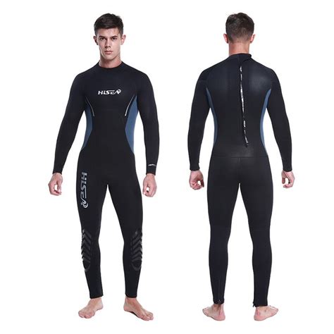 Hisea 5mm Neoprene Wetsuit Discover 2018 Men Scuba Diving Suit Fleece