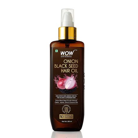 Buy Wow Skin Science Onion Black Seed Hair Oil For Dry Damaged Hair