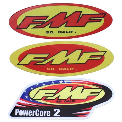 Fmf So Calif Powercore 2 Stickers Reflective Waterproof Decals