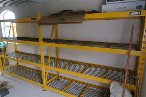 Dewalt Yellow 3 Tier Steel Garage Storage Shelving Unit 50 In W X 48