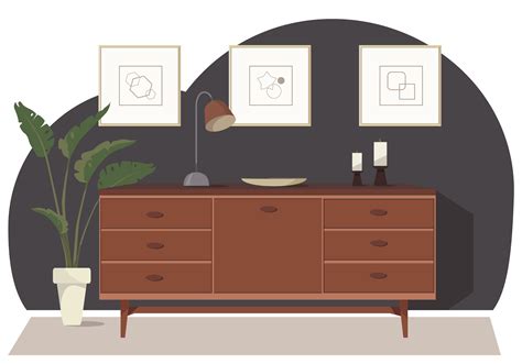 Vector Room And Furniture Illustration 229724 Vector Art At Vecteezy